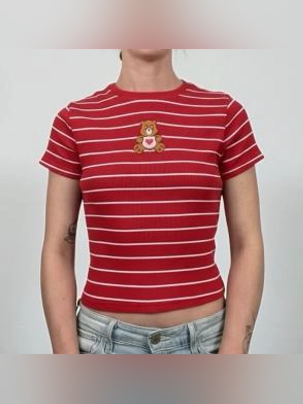 Mad Engine Care Bears Ribbed Top - Red - Large